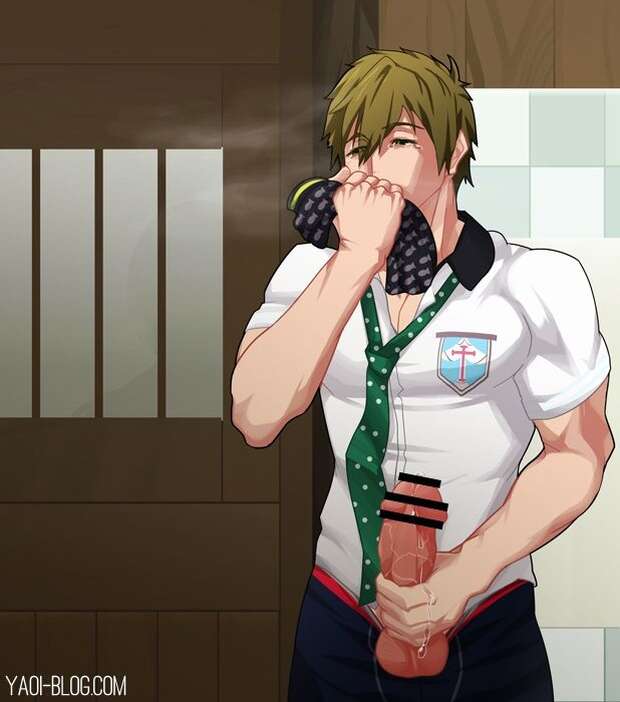 Sousuke Yamazaki Hentai Exposed: Yaoi Muscle Swimsuit Anal in Free! XXX Parody - pic 5