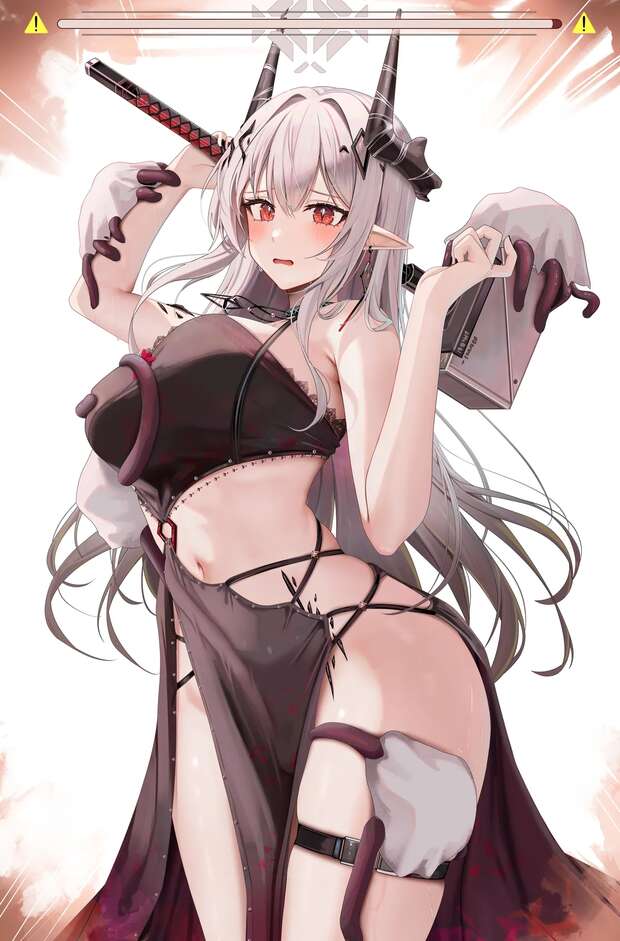 Mudrock Hentai Guide: Arknights' Horny Demon Girl Big Breasts XXX - pic 6