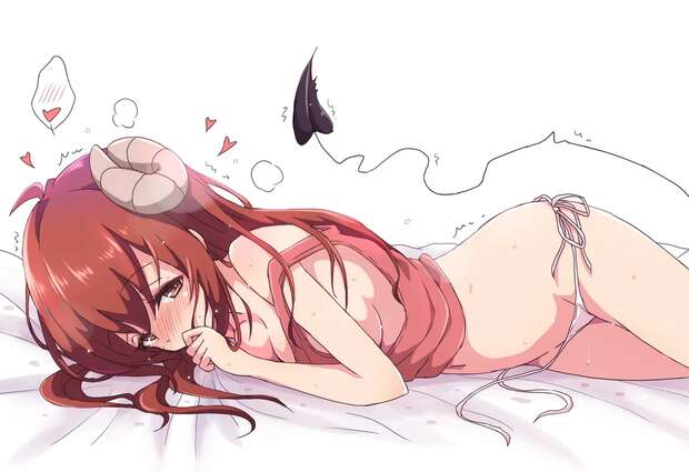 Momo Chiyoda Hentai Exposed: Demon Girl's Yuri Pleasures in Machikado Mazoku - pic 1