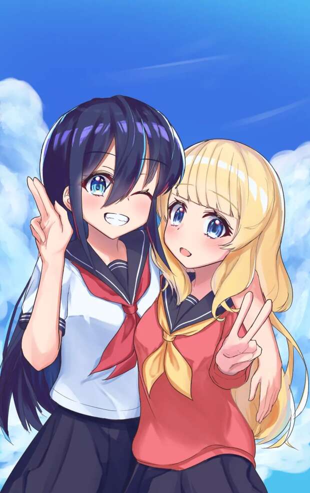 Momo Chiyoda Hentai Exposed: Demon Girl's Yuri Pleasures in Machikado Mazoku - pic 5