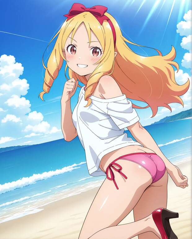 Elf Yamada Hentai: Lewd Elf Adventures in Eromanga Sensei Parody Exposed pic 4