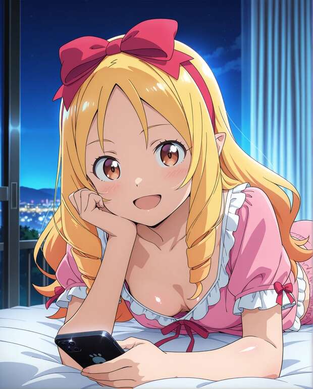 Elf Yamada Hentai: Lewd Elf Adventures in Eromanga Sensei Parody Exposed pic 8