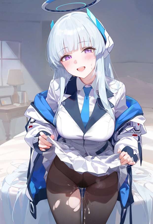 Noa Ushio Hentai Exposed: Blue Archive's Erotic Pantyhose Adventures - pic 4