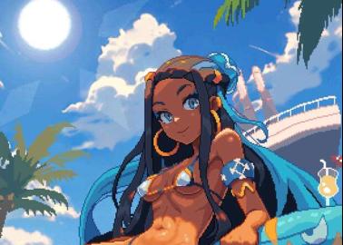 Nessa Hentai Unleashed: Pokemon's Dark-Skinned Gym Leader in XXX Ecstasy