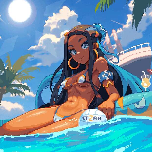 Nessa Hentai Unleashed: Pokemon's Dark-Skinned Gym Leader in XXX Ecstasy pic 3