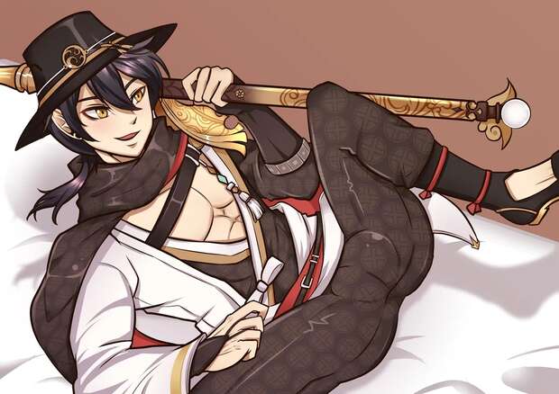 Ookurikara Hentai Guide: Touken Ranbu's Dark-Skinned Sword Boy XXX Adventures pic 1