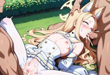 Seia Yurizono Hentai: Blue Archive Fox Girl's Kemonomimi XXX Adventures