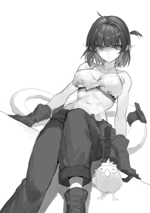 Angelina Ajimu Hentai Exposed: Arknights' Kemonomimi Star in XXX Ecstasy - pic 9