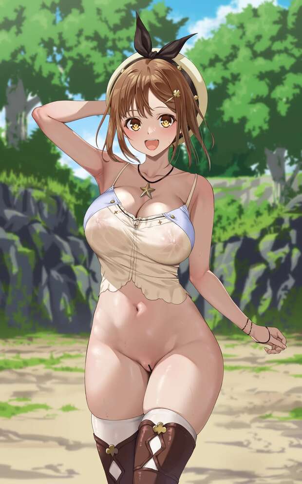Reisalin Stout Hentai Exposed: Ryza's Gigantic Breasts & Lewd Atelier Adventures - pic 3