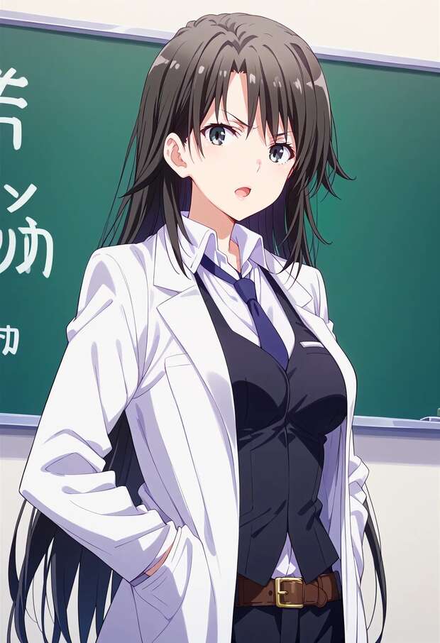 Shizuka Hiratsuka Hentai Exposed: Teacher's XXX Lessons from Oregairu - pic 7
