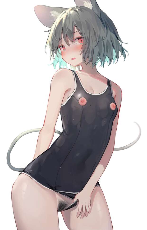 Nazrin Hentai Uncovered: Touhou Mouse Girl's Lewd Impregnation & Rape Fantasies - pic 3