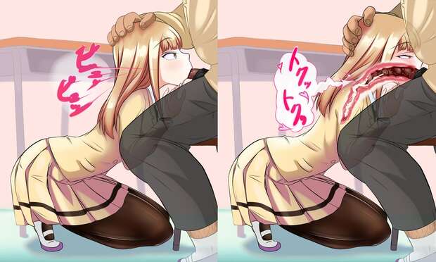 Asuka Katou Hentai: Busty Schoolgirl Impregnation XXX in Watamote Parody - pic 4