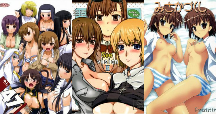 Misaka Imouto Hentai Exposed: Railgun Clones in Lewd Defloration Orgy