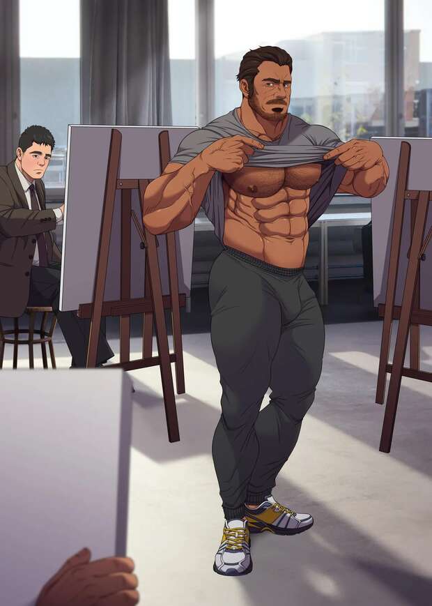 Joseph Joestar Hentai: XXX Yaoi Muscle Fights in JoJo's Bizarre Adventure pic 7