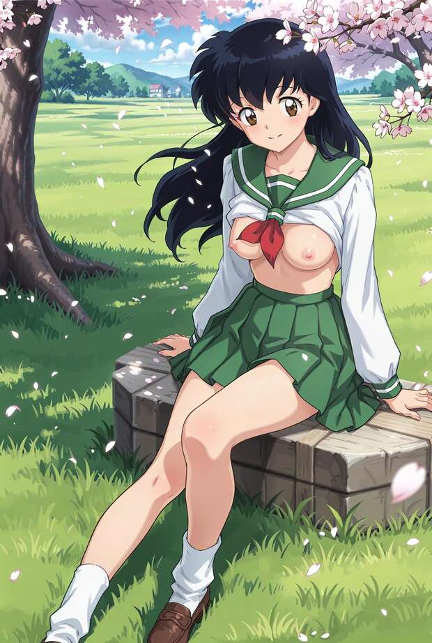 Inuyasha Hentai Uncovered: Kagome's Steamy Miko Encounters in XXX Parody pic 6