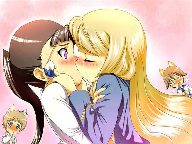 Mio Sakamoto Hentai Exposed: Strike Witches Yuri Orgy & Anal Defloration Guide - pic 6